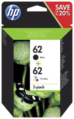 HP 62 N9J71AE Black and Tri-Colour Ink Cartridges